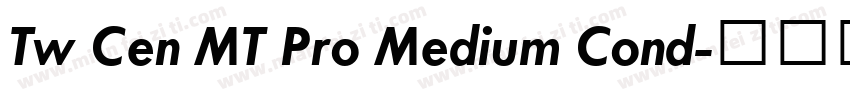 Tw Cen MT Pro Medium Cond字体转换